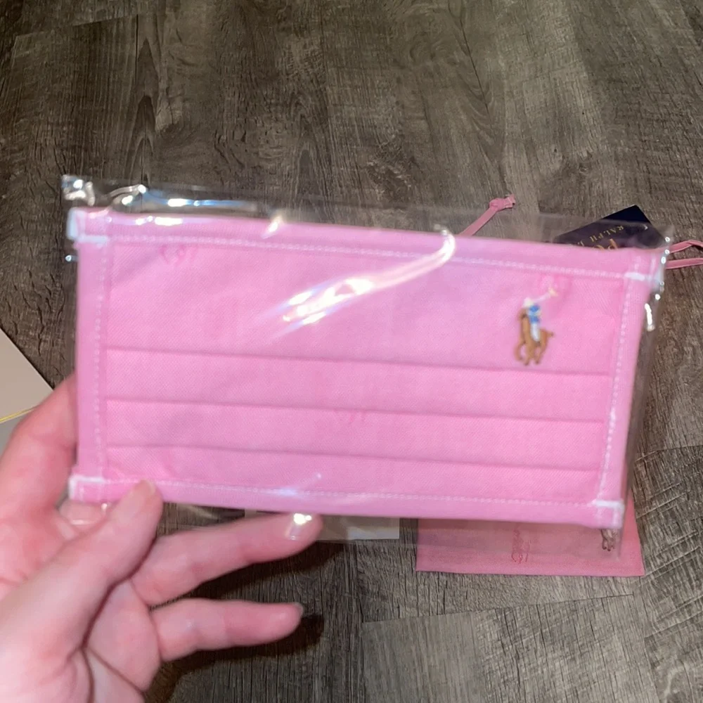 Pink POLO reusable child mask